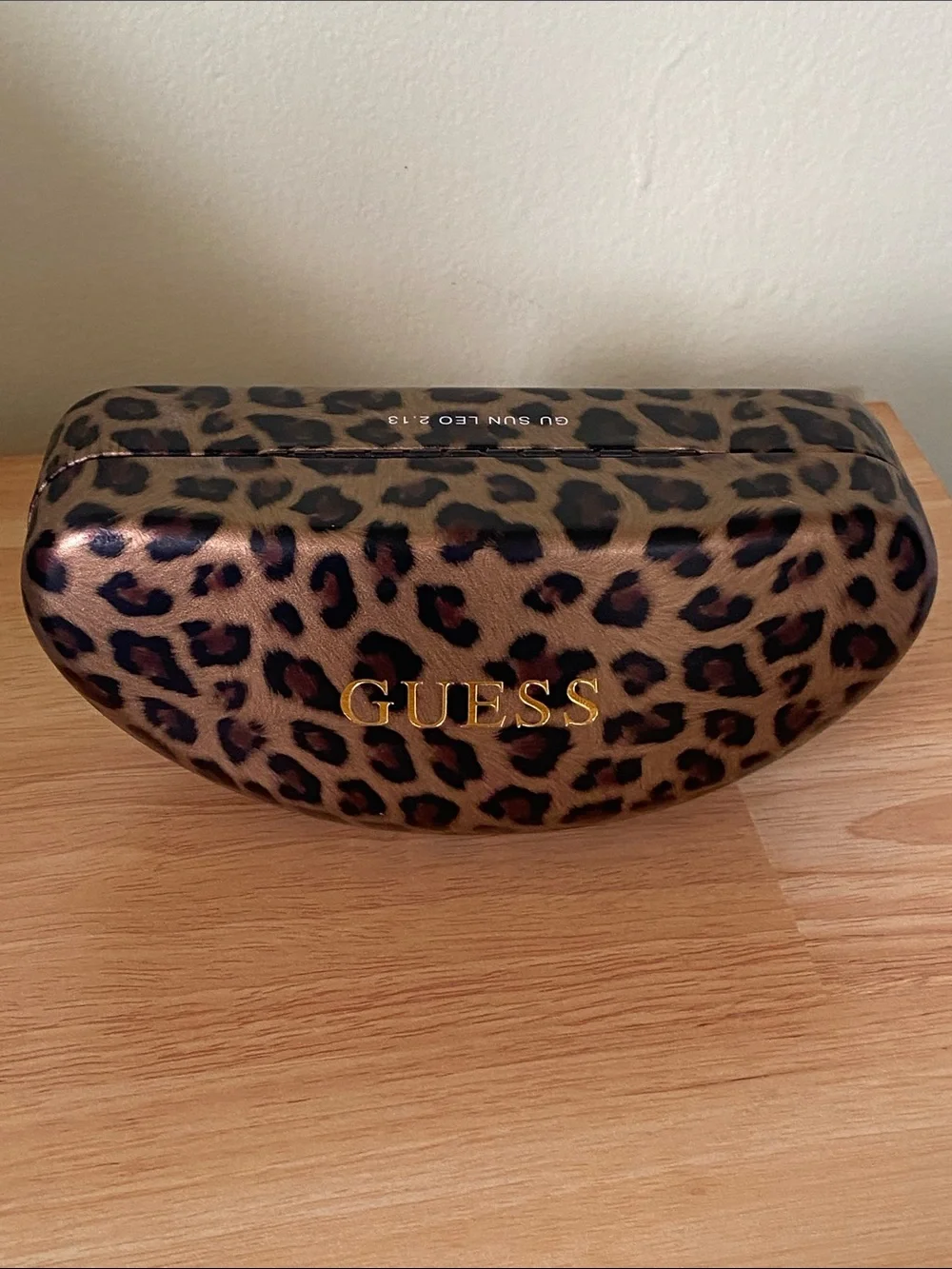 Guess Leopard Print Sunglass Eyeglass Hard Shell Case
